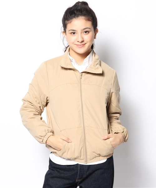 Kastane（カスタネ）の「【Kastane】中綿インナーブルゾン（ブルゾン・レディース・ベージュ/ネイビー/ピンク・FREE）」の2枚目の写真