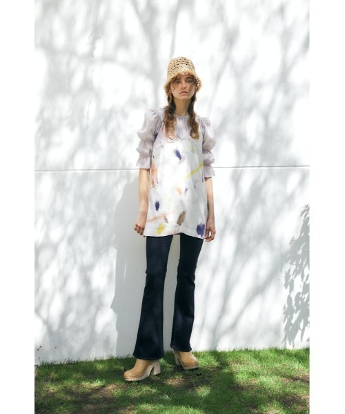 MOUSSY（マウジー）の「SHIRRING ブラウス（シャツ/ブラウス・レディース・ライトパープル/キャメル/ダークブラウン・FREE）」の12枚目の写真