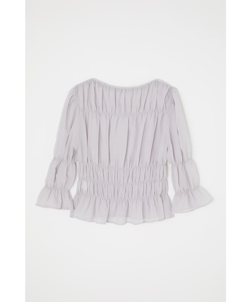 MOUSSY（マウジー）の「SHIRRING ブラウス（シャツ/ブラウス・レディース・ライトパープル/キャメル/ダークブラウン・FREE）」の15枚目の写真