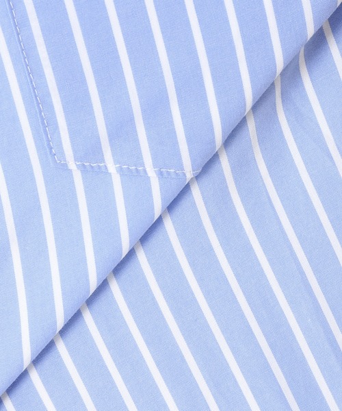 JOURNAL STANDARD relume（ジャーナルスタンダード　レリューム）の「ビッグシルエット ボタンダウンストライプシャツ（シャツ/ブラウス・メンズ・ネイビー/サックスブルー/ブルー/ブルー系その他・MEDIUM/LARGE）」の18枚目の写真