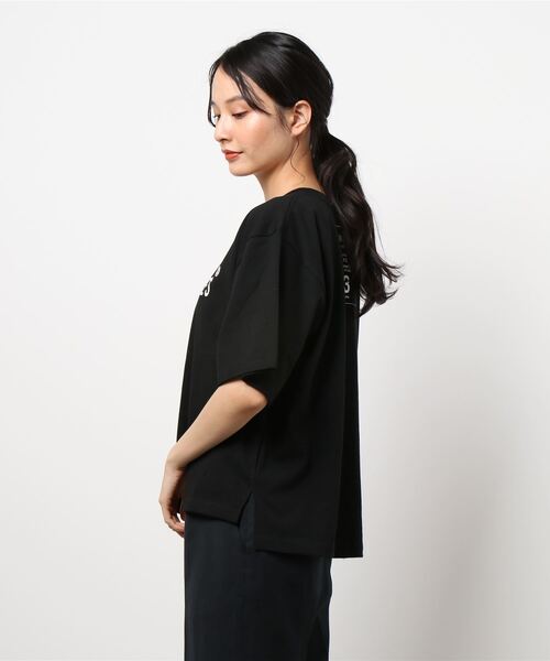 ALL ORDINARIES(オールオーディナリーズ)の「ORDINARIESロゴオーバーTシャツ(Tシャツ/カットソー・レディース・ホワイト/ベージュ/オリーブ/ブラック・M/XS/L)」の5枚目の写真