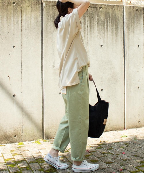 ALL ORDINARIES(オールオーディナリーズ)の「ORDINARIESロゴオーバーTシャツ(Tシャツ/カットソー・レディース・ホワイト/ベージュ/オリーブ/ブラック・M/XS/L)」の21枚目の写真