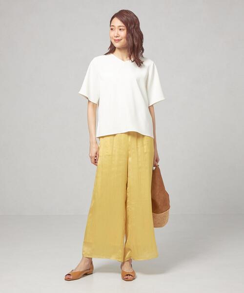 closet story（クローゼットストーリー）の「＜closet story＞ ジョーゼット Vネック TEE ブラウス（シャツ/ブラウス・レディース・ホワイト/ライム/ライトピンク・FREE）」の22枚目の写真