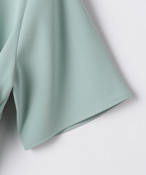 closet story（クローゼットストーリー）の「＜closet story＞ ジョーゼット Vネック TEE ブラウス（シャツ/ブラウス・レディース・ホワイト/ライム/ライトピンク・FREE）」の5枚目の写真