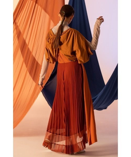 AULA AILA(アウラアイラ)の「ツイストバックドレス(ドレス・レディース・ブラック/オレンジ/カーキ・1/0)」の14枚目の写真