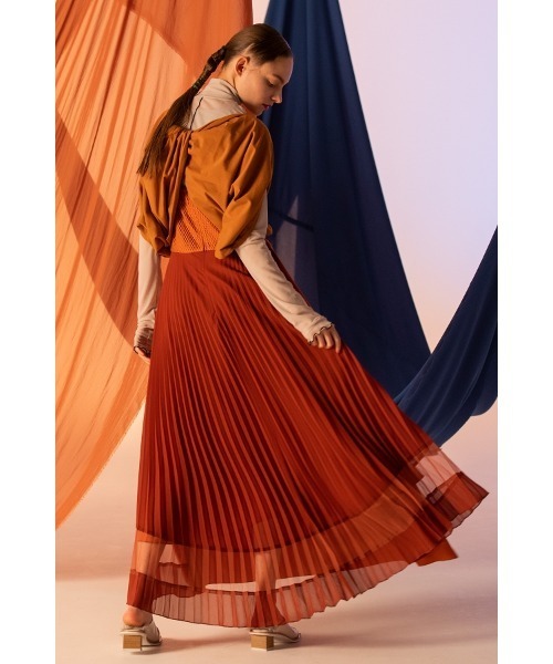 AULA AILA(アウラアイラ)の「ツイストバックドレス(ドレス・レディース・ブラック/オレンジ/カーキ・1/0)」の10枚目の写真