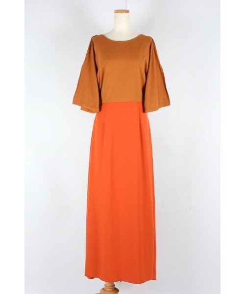 AULA AILA(アウラアイラ)の「ツイストバックドレス(ドレス・レディース・ブラック/オレンジ/カーキ・1/0)」の16枚目の写真