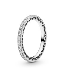 PANDORA | スパークル ハート リング （シルバー）(リング)