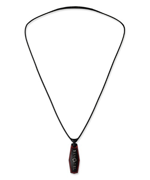 BANDEL（バンデル）の「【BANDEL】/Slash Necklace Black＆Silver（ネックレス・メンズ・ブラック×シルバー・M/L）」の2枚目の写真