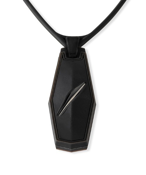 BANDEL（バンデル）の「【BANDEL】/Slash Necklace Black＆Silver（ネックレス・メンズ・ブラック×シルバー・M/L）」の3枚目の写真