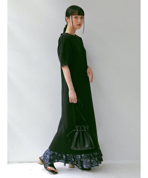 Ungrid（アングリッド）の「フラワーマキシスカート（スカート・レディース・ネイビー/オフホワイト・FREE）」の7枚目の写真