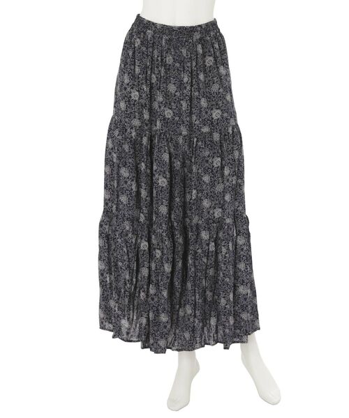 Ungrid（アングリッド）の「フラワーマキシスカート（スカート・レディース・ネイビー/オフホワイト・FREE）」の19枚目の写真