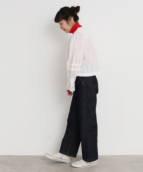 My Fav. CHILD WOMAN(マイファブチャイルドウーマン)の「12.5ozデニムハイウエストパンツ(デニムパンツ・レディース・その他/ブルー/ワンウォッシュ・L/M/S/SS)」の8枚目の写真