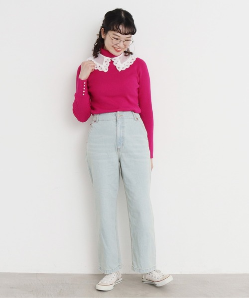 My Fav. CHILD WOMAN(マイファブチャイルドウーマン)の「12.5ozデニムハイウエストパンツ(デニムパンツ・レディース・その他/ブルー/ワンウォッシュ・L/M/S/SS)」の14枚目の写真