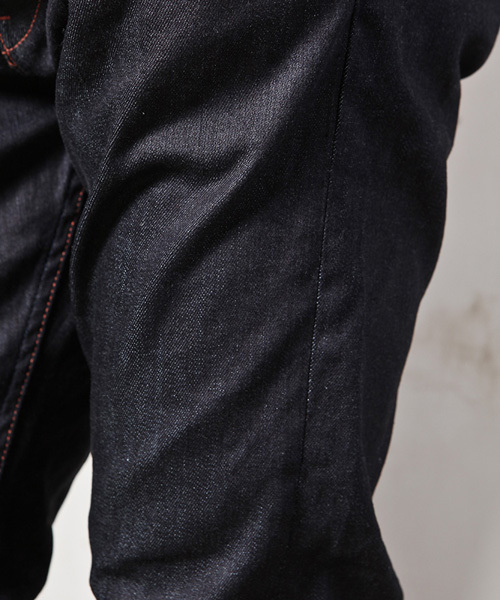 MR.OLIVE（ミスターオリーブ）の「スーパー ストレッチデニム / ワンウォッシュ アンクルカット スリムパンツ(ストレッチスキニーパンツ)（デニムパンツ・メンズ・インディゴブルー・MEDIUM/SMALL/LARGE）」の5枚目の写真