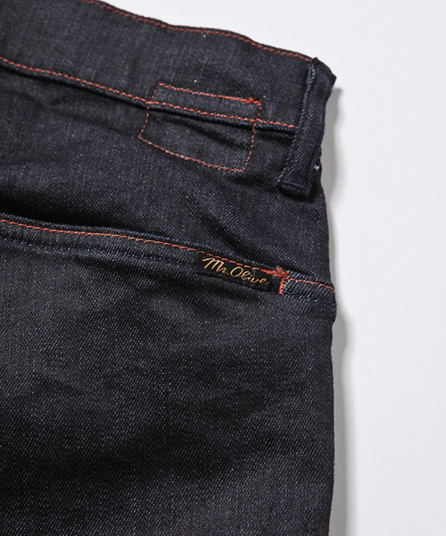MR.OLIVE（ミスターオリーブ）の「スーパー ストレッチデニム / ワンウォッシュ アンクルカット スリムパンツ(ストレッチスキニーパンツ)（デニムパンツ・メンズ・インディゴブルー・MEDIUM/SMALL/LARGE）」の8枚目の写真