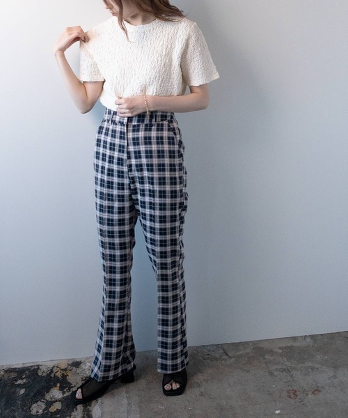 PUBLUX（パブリュクス）の「【PUBLUX/パブリュクス】センターシームミュールサンダル　シアー&フェイクレザー　カバードサンダル（サンダル・レディース・ホワイト/ブラック/ホワイト系その他/ブラック系その他・23.5cm/24.5cm/23.0cm/24.0cm）」の6枚目の写真