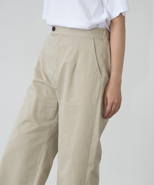 EDIT Gris（エディットグリ）の「ツイルタックパンツ（その他パンツ・レディース・ブラック/ベージュ・FREE）」の5枚目の写真
