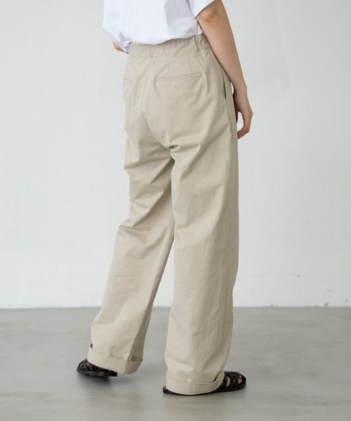 EDIT Gris（エディットグリ）の「ツイルタックパンツ（その他パンツ・レディース・ブラック/ベージュ・FREE）」の7枚目の写真