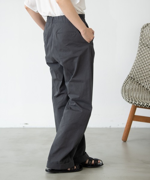 EDIT Gris（エディットグリ）の「ツイルタックパンツ（その他パンツ・レディース・ブラック/ベージュ・FREE）」の12枚目の写真