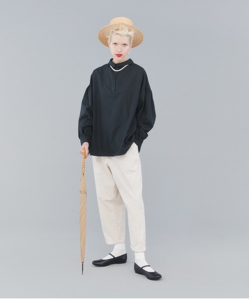 EDIT Gris（エディットグリ）の「ツイルタックパンツ（その他パンツ・レディース・ブラック/ベージュ・FREE）」の13枚目の写真