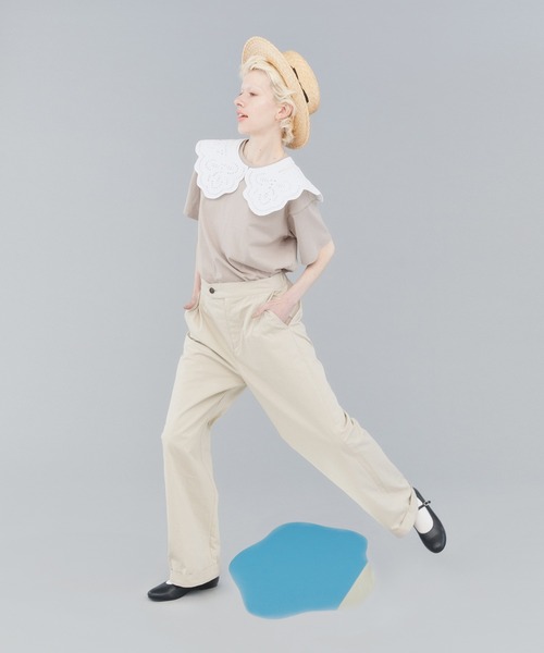 EDIT Gris（エディットグリ）の「ツイルタックパンツ（その他パンツ・レディース・ブラック/ベージュ・FREE）」の14枚目の写真