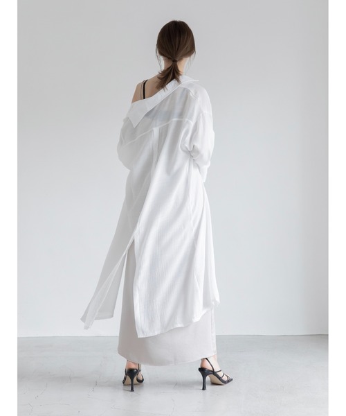 amel（エイメル）の「サテンロングキャミドレス（ワンピース・レディース・グレイッシュベージュ・FREE）」の11枚目の写真