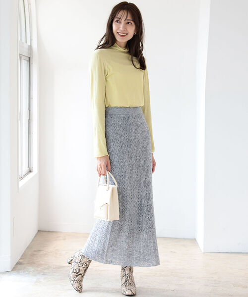 B:MING by BEAMS(ビーミングバイビームス)の「B:MING by BEAMS / シアー タートル プルオーバー 21AW(Tシャツ/カットソー・レディース・ブラック/グレー系/イエロー系・ONESIZE)」の11枚目の写真