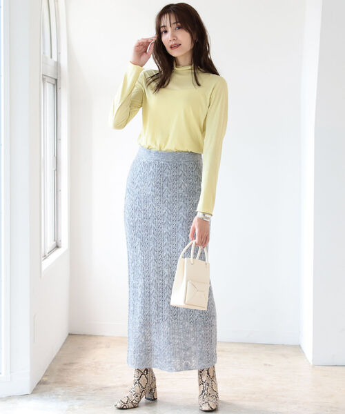 B:MING by BEAMS(ビーミングバイビームス)の「B:MING by BEAMS / シアー タートル プルオーバー 21AW(Tシャツ/カットソー・レディース・ブラック/グレー系/イエロー系・ONESIZE)」の12枚目の写真