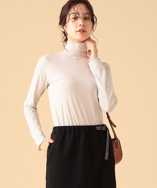 B:MING by BEAMS(ビーミングバイビームス)の「B:MING by BEAMS / シアー タートル プルオーバー 21AW(Tシャツ/カットソー・レディース・ブラック/グレー系/イエロー系・ONESIZE)」の13枚目の写真