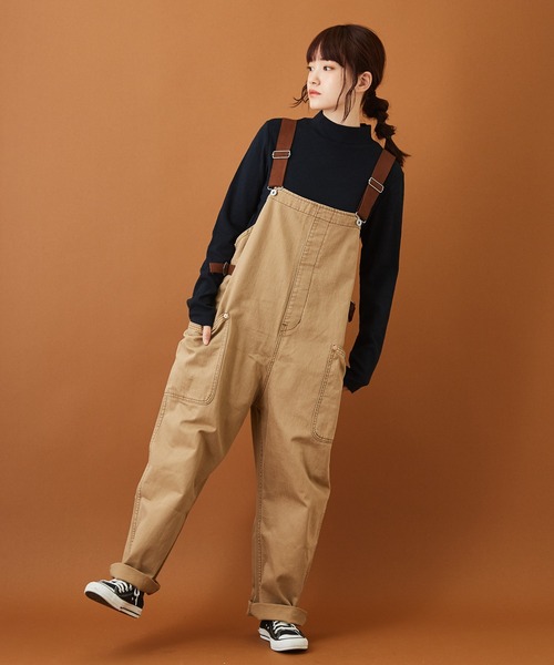 CUBE SUGAR（キューブシュガー）の「ショートスラブフライス 無地 長袖 ハイネック（Tシャツ/カットソー・レディース・ホワイト/ブラック/カーキ/イエロー/トップグレー/レンガ・M）」の15枚目の写真