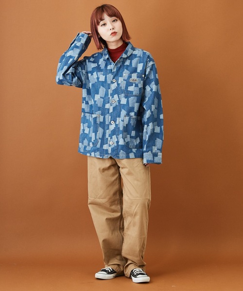 CUBE SUGAR（キューブシュガー）の「ショートスラブフライス 無地 長袖 ハイネック（Tシャツ/カットソー・レディース・ホワイト/ブラック/カーキ/イエロー/トップグレー/レンガ・M）」の20枚目の写真