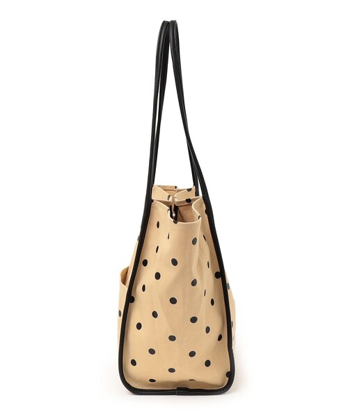 SHIPS any(シップス エニィ)の「SHIPS any: 2WAY ドット マルシェ トートバッグ(トートバッグ・レディース・ブラック/ベージュ・ONE SIZE)」の5枚目の写真