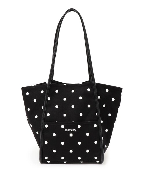 SHIPS any(シップス エニィ)の「SHIPS any: 2WAY ドット マルシェ トートバッグ(トートバッグ・レディース・ブラック/ベージュ・ONE SIZE)」の15枚目の写真