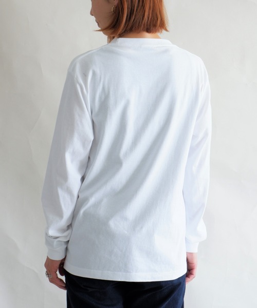 MANASTASH（マナスタッシュ）の「MANASTASH/マナスタッシュ　W's PHOTO L/S TEE 'SUNSET'　ウィメンズ　フォトロンＴ　サンセット（Tシャツ/カットソー・レディース・ホワイト/ブラック・MEDIUM）」の4枚目の写真
