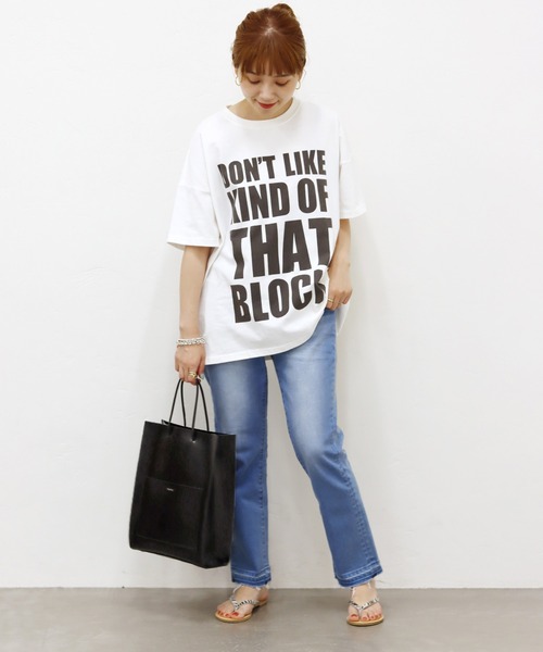 YAHKI（ヤーキ）の「【YAHKI /ヤーキ】WFACE SHOPPING BAG：ショッピングバッグ◆（トートバッグ・レディース・ブラック/ホワイト系その他・FREE）」の3枚目の写真