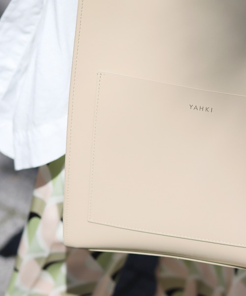 YAHKI（ヤーキ）の「【YAHKI /ヤーキ】WFACE SHOPPING BAG：ショッピングバッグ◆（トートバッグ・レディース・ブラック/ホワイト系その他・FREE）」の4枚目の写真