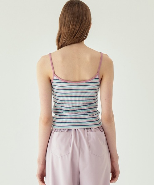 DEARSTALKER（ディアストーカー）の「DEARSTALKER／パイピングボーダーキャミ　2957525（キャミソール・レディース・その他1/その他2・FREE）」の3枚目の写真