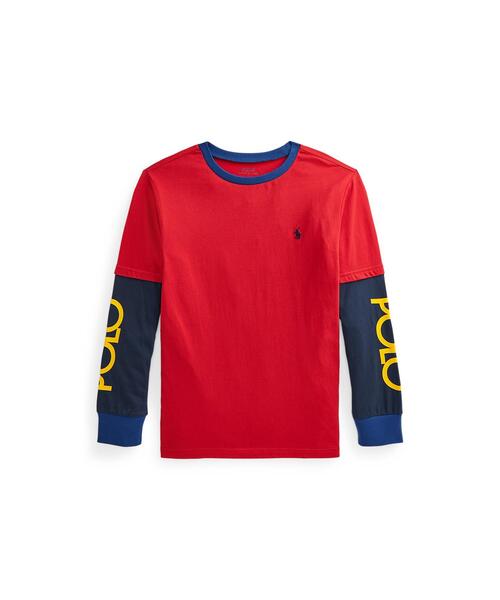 ロゴ コットン フーデッド Tシャツ