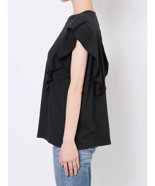 Ungrid（アングリッド）の「フリルデザインタンクトップ（Tシャツ/カットソー・レディース・オフホワイト/ブラック/カーキ・FREE）」の13枚目の写真