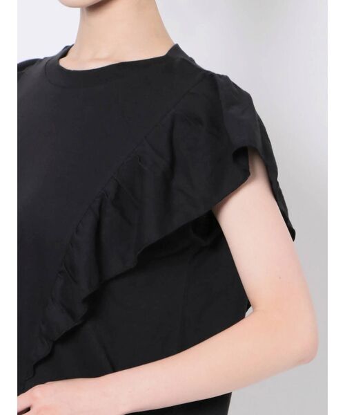 Ungrid（アングリッド）の「フリルデザインタンクトップ（Tシャツ/カットソー・レディース・オフホワイト/ブラック/カーキ・FREE）」の19枚目の写真