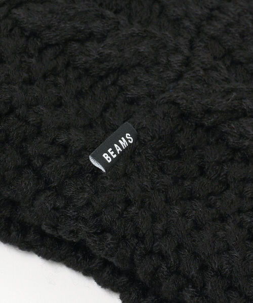 BEAMS(ビームス)の「BEAMS / ケーブル リブ スヌード(ネックウォーマー/スヌード・メンズ・ブラック/グレー/ワイン・ONE SIZE)」の9枚目の写真