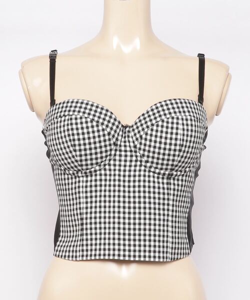 Guess（ゲス）の「Arianna Corset Top（その他トップス・レディース・ホワイト×ブラック・MEDIUM/LARGE/SMALL）」の7枚目の写真