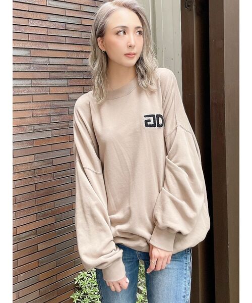 GYDA（ジェイダ）の「STAN CLOUTスウェットTOPS（スウェット・レディース・ベージュ/グレー/マスタード・FREE）」の12枚目の写真