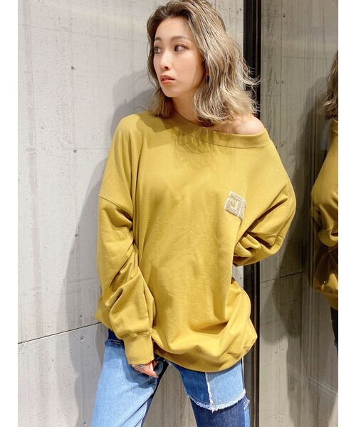 GYDA（ジェイダ）の「STAN CLOUTスウェットTOPS（スウェット・レディース・ベージュ/グレー/マスタード・FREE）」の22枚目の写真