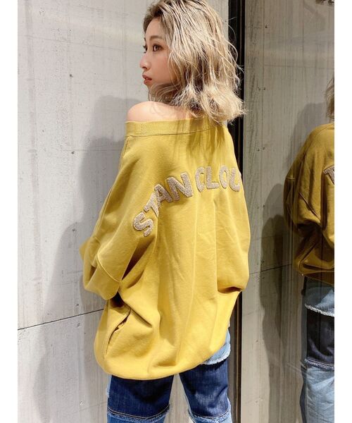 GYDA（ジェイダ）の「STAN CLOUTスウェットTOPS（スウェット・レディース・ベージュ/グレー/マスタード・FREE）」の5枚目の写真