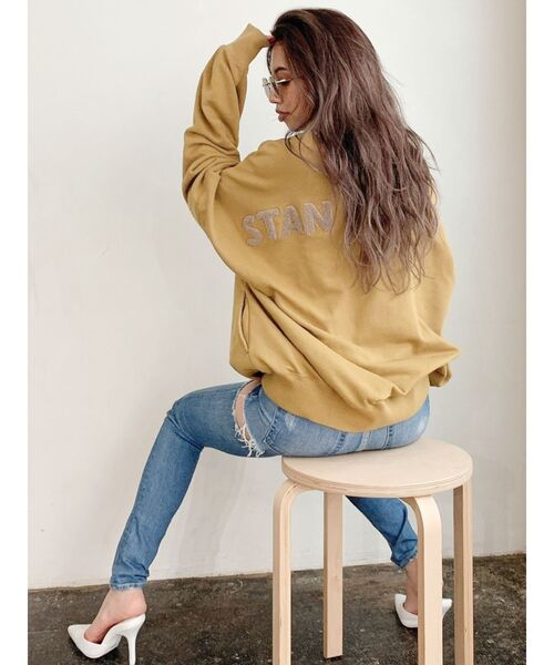 GYDA（ジェイダ）の「STAN CLOUTスウェットTOPS（スウェット・レディース・ベージュ/グレー/マスタード・FREE）」の19枚目の写真
