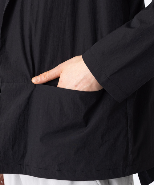 ABAHOUSE(アバハウス)の「ペーパーナイロン ストレッチ ポケッタブル ジャケット(テーラードジャケット・メンズ・ライトグレー/ベージュ/ブラック・44/46/48)」の12枚目の写真