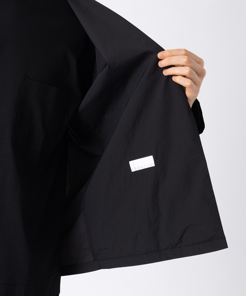 ABAHOUSE(アバハウス)の「ペーパーナイロン ストレッチ ポケッタブル ジャケット(テーラードジャケット・メンズ・ライトグレー/ベージュ/ブラック・44/46/48)」の14枚目の写真