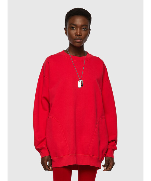 DIESEL（ディーゼル）の「レディース スウェット バック刺繍 トレーナー（スウェット・レディース・レッド/ライトグレー・X-SMALL/SMALL/LARGE/MEDIUM）」の15枚目の写真